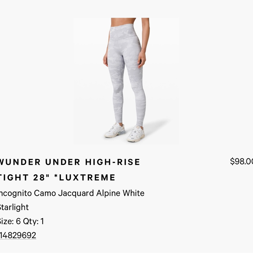 WONDER UNDER HIGH RISE TIGHT 28” LUXTREME